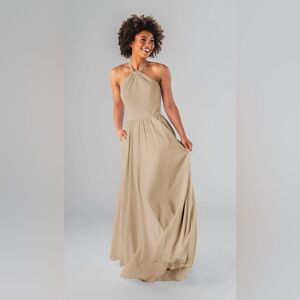 Kennedy Blue Bridesmaid Dress - “Caroline” in color “Latte”, Sz 0